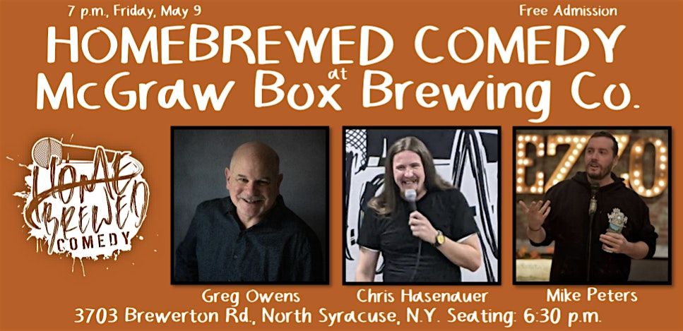 Homebrewed Comedy at McGraw Box Brewing Co. (North Syracuse)