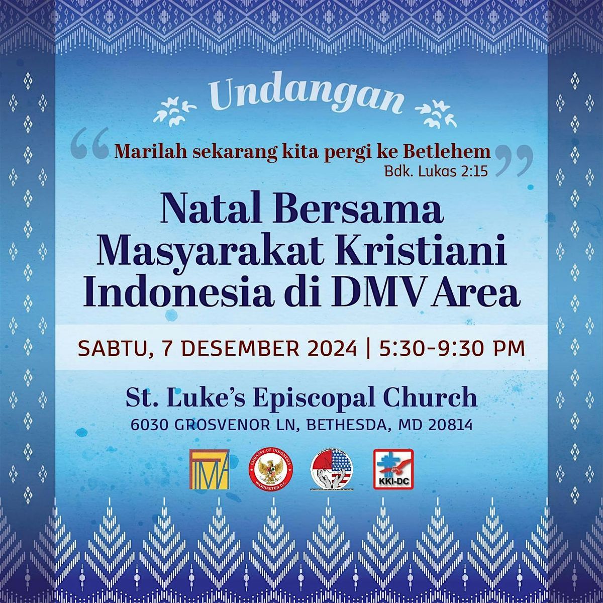 Natal Bersama Masyarakat Kristiani Indonesia di DMV area 2024