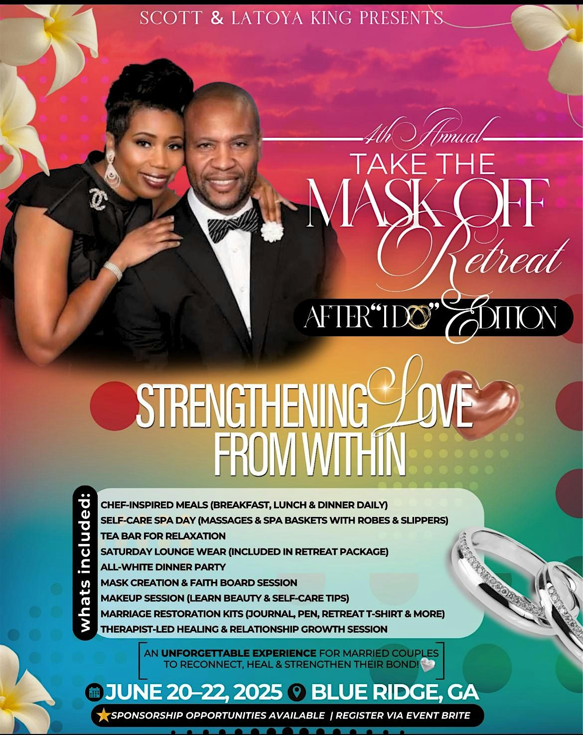 4th Annual Take the Mask Off Retreat After \u201cI Do \u201c Edition