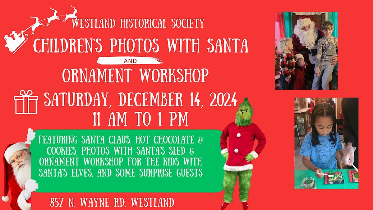 2024 Photos with Santa and Ornament Workshop