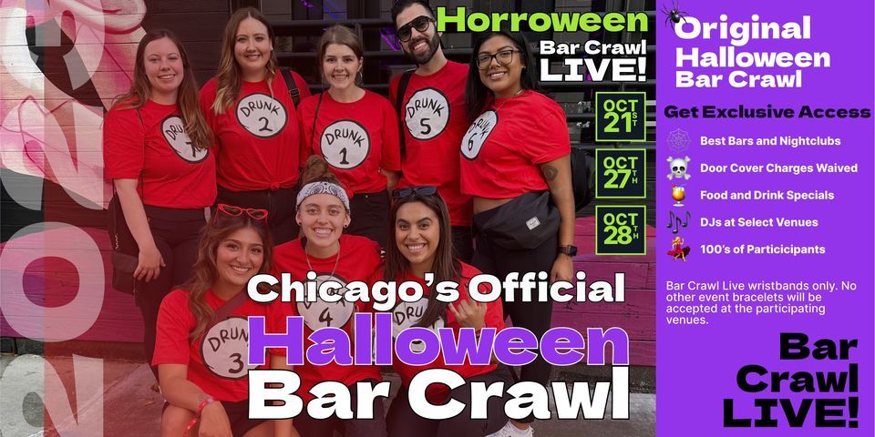 2023 Official Halloween Bar Crawl Chicago's Biggest Bar Event 3 Dates