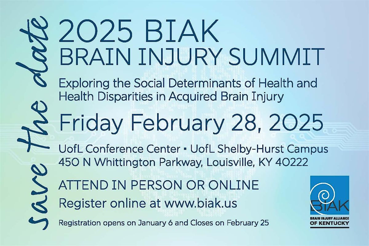 2025  BIAK Brain Injury Summit Online