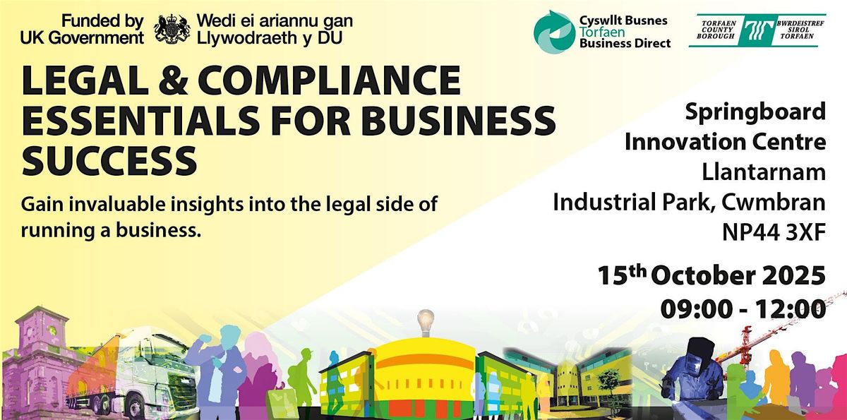 Legal & Compliance Essentials for Business Success \/ Hanfodion Cyfreithiol