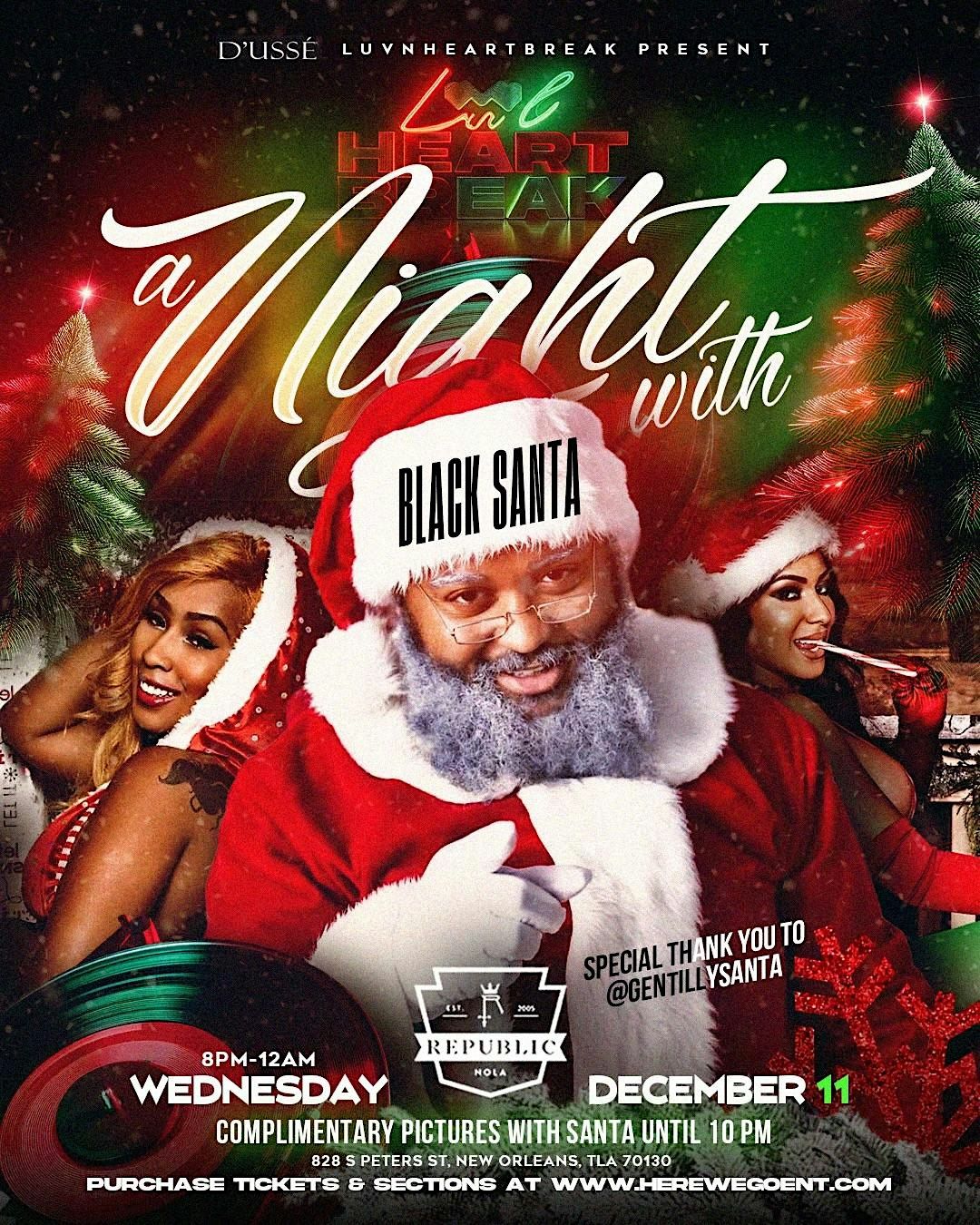 LUVANDHEARTBREAK PRESENTS A NIGHT WITH BLACK SANTA @ REPUBLIC  DEC 11, 2024