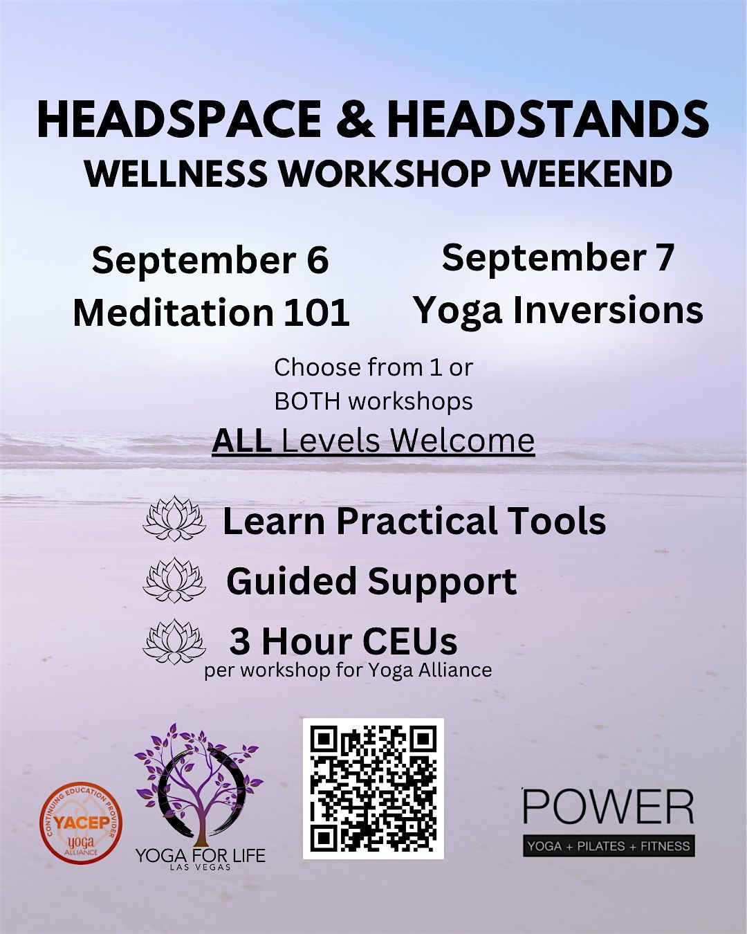 Headspace & Headstands; wellness workshop weekend