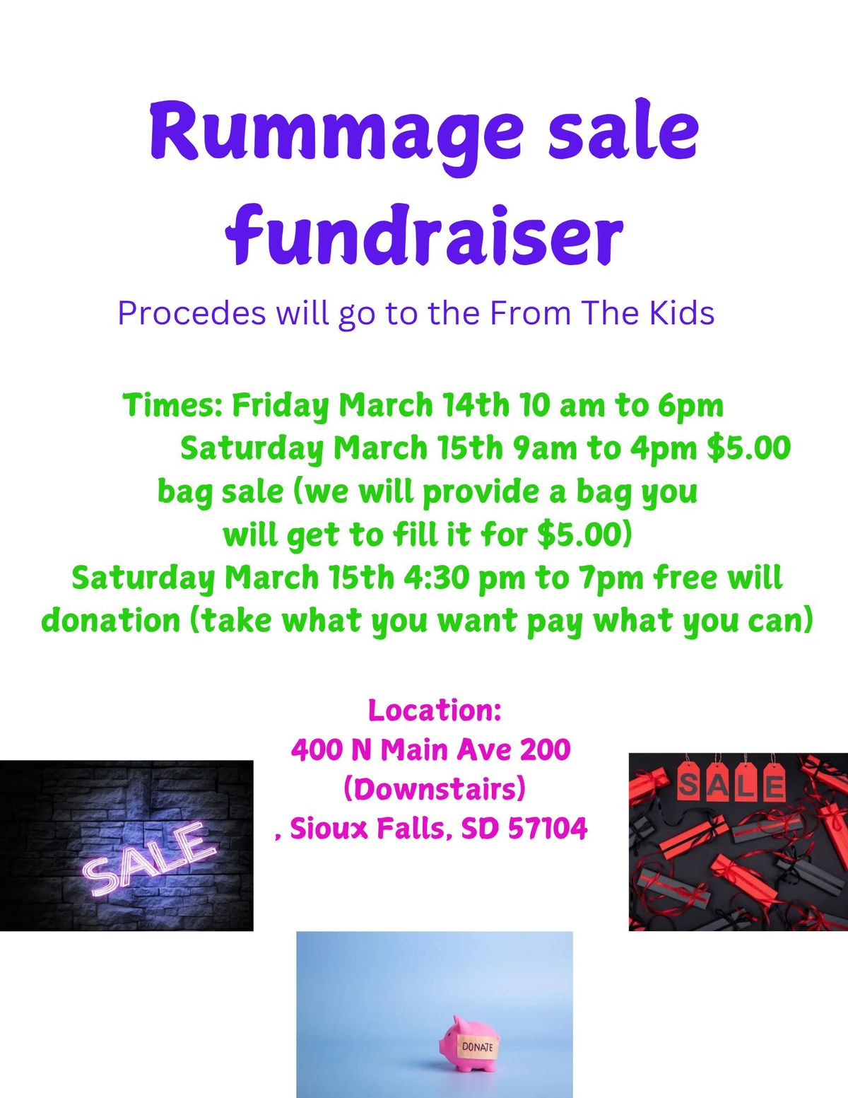 rummage fundraiser