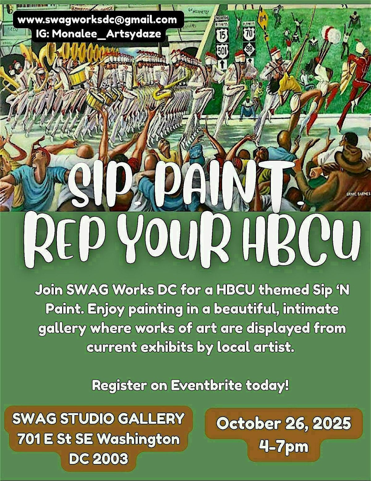 HBCU Sip n Paint!! Celebrate Homecoming Weekend!