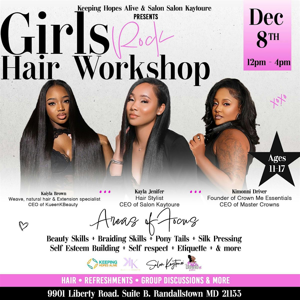 Girls Rock Hair Workshop