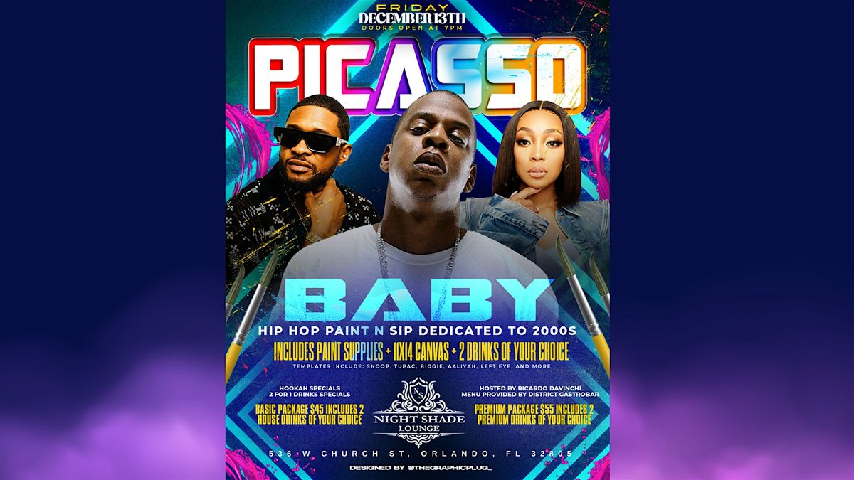 Picasso Baby: The Hip Hop & R&B Paint and Sip Experience