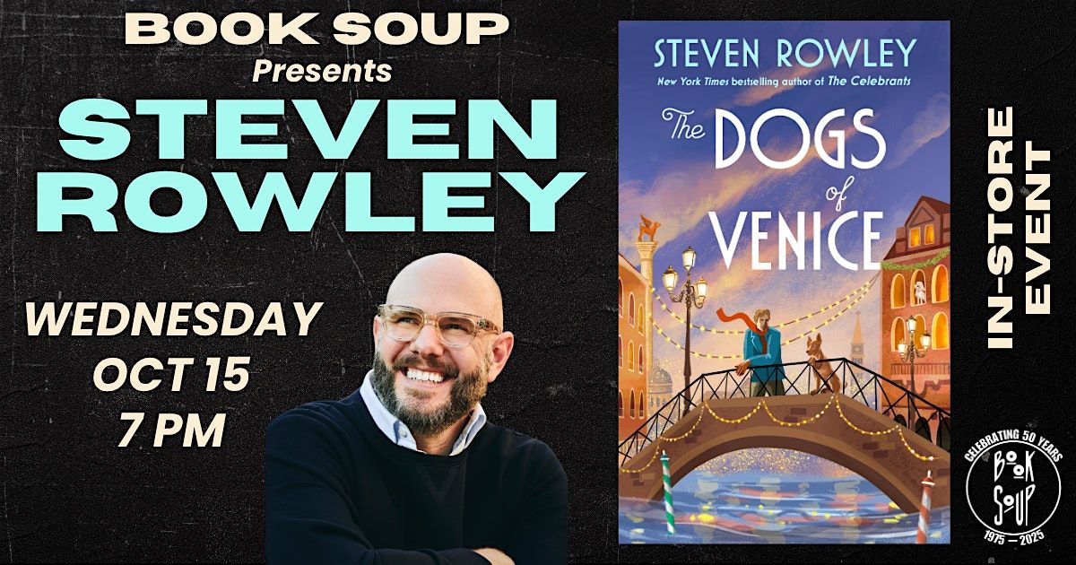 Steven Rowley signs and discusses The Dogs of Venice