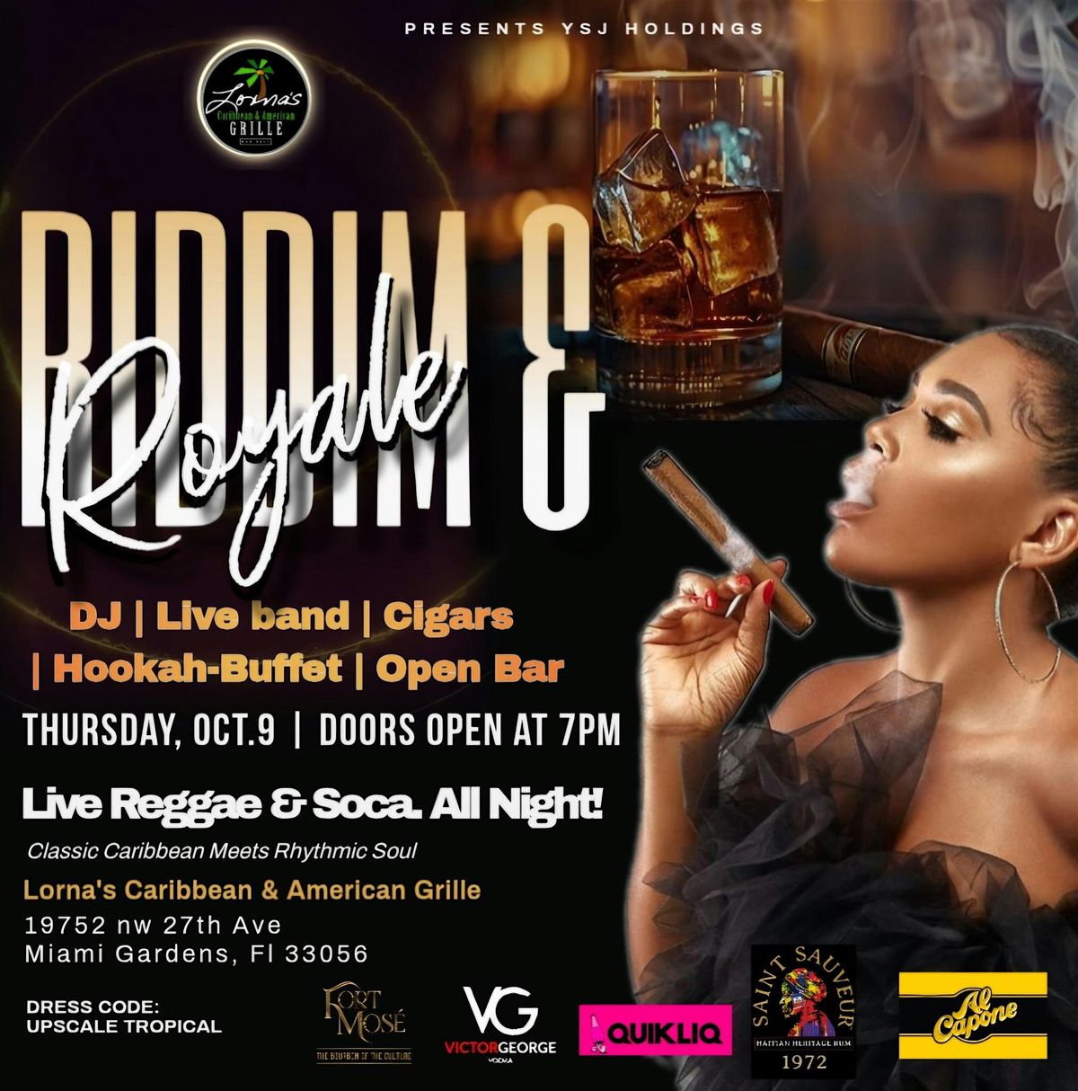 Royal & Riddim Reggae and Soca Night