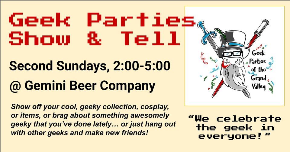 Show and Tell, Gemini Beer Company, Grand Junction, 12 March 2023