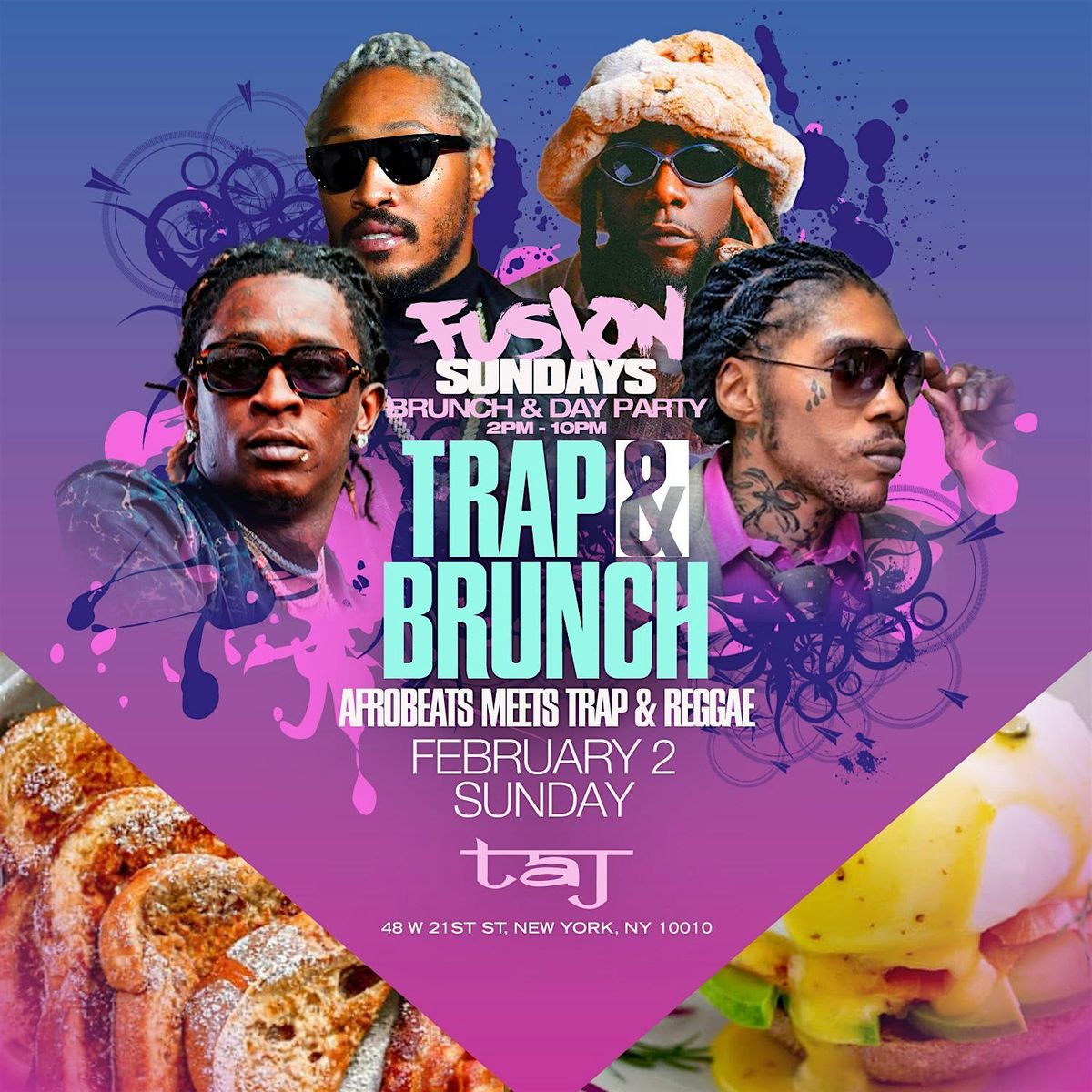 Fusion Sunday Trap & Brunch  Day Party at Taj