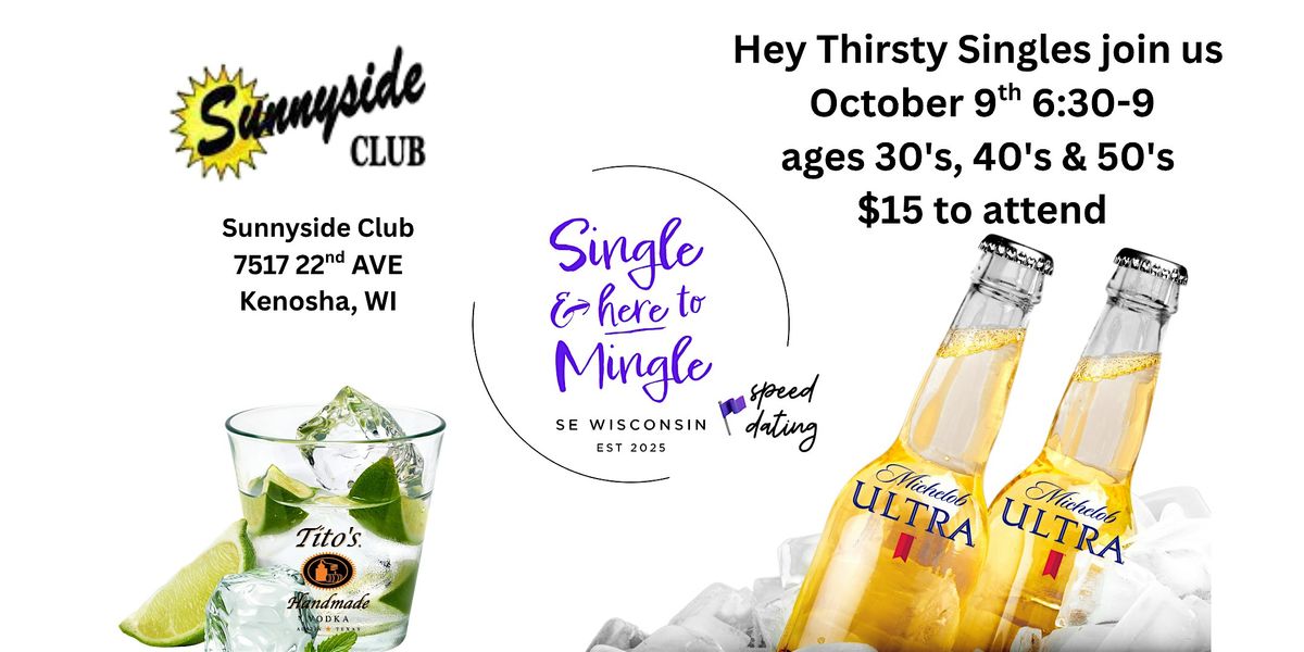 Single & here to Mingle & Speed dating Event!
