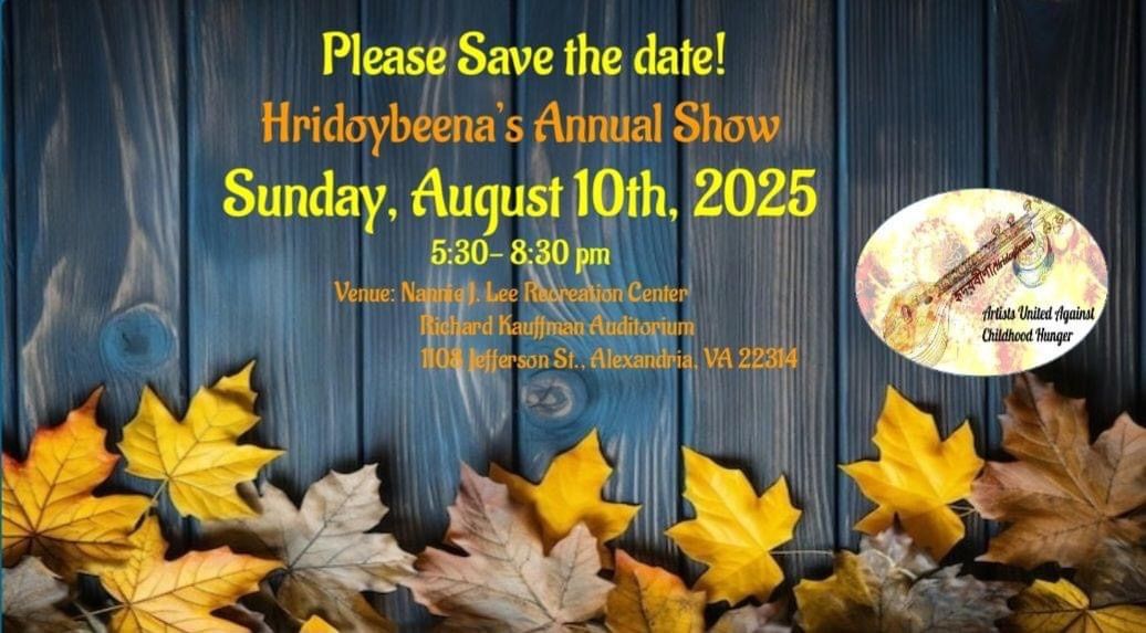 Hridoybeena\u2019s Annual Musical and Food\/Fund Raising Event 