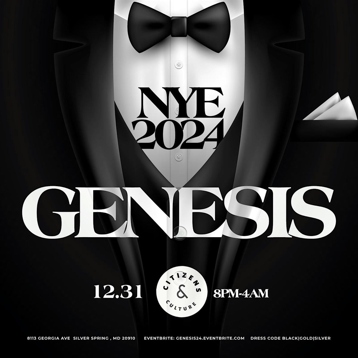 GENESIS NEW YEARS EVE EVENT AT CITIZENS AND CULTURE