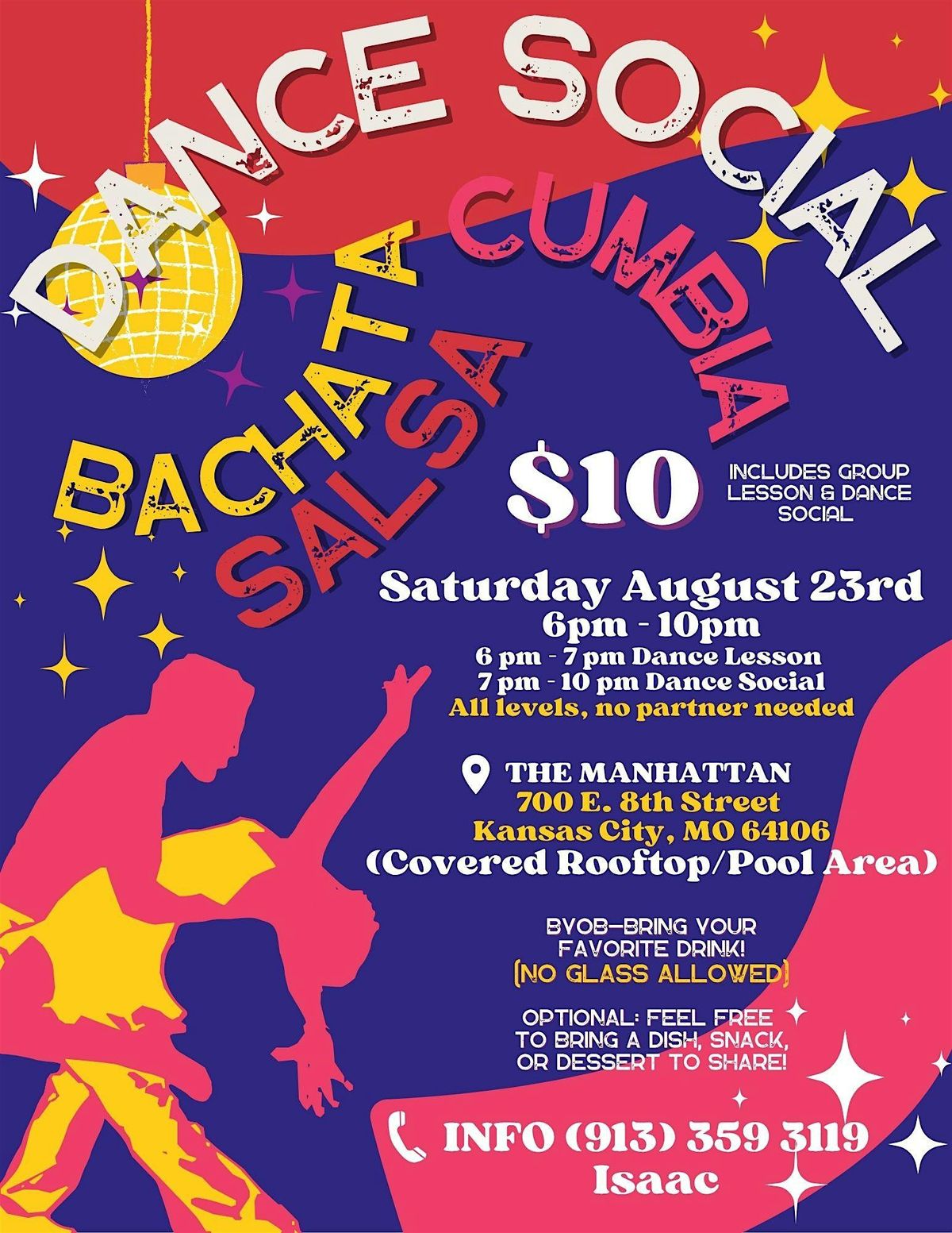 LATIN MUSIC SOCIAL DANCING (SALSA, BACHATA, & CUMBIA)