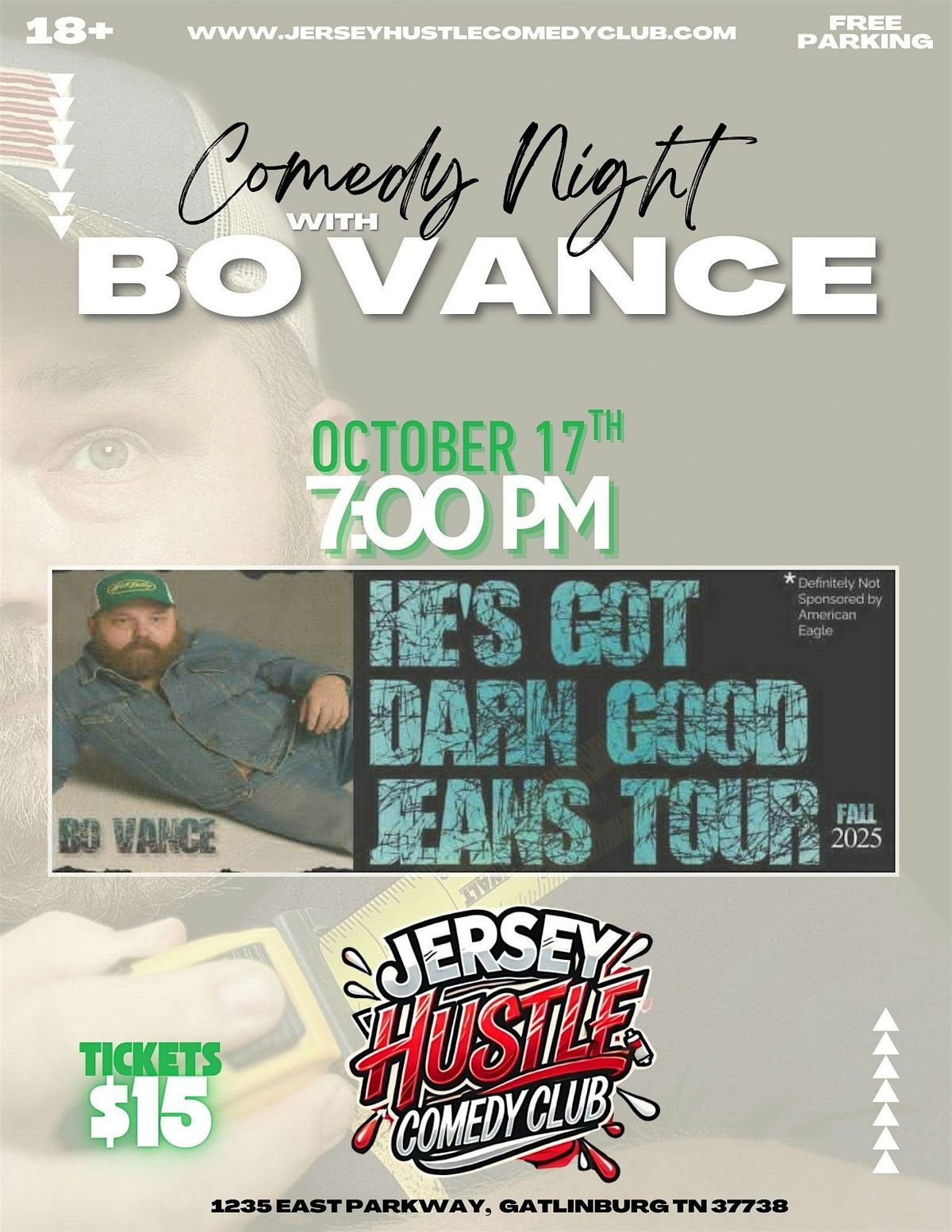 Bo Vance Comedy Night @ Jersey Hustle Comedy Club