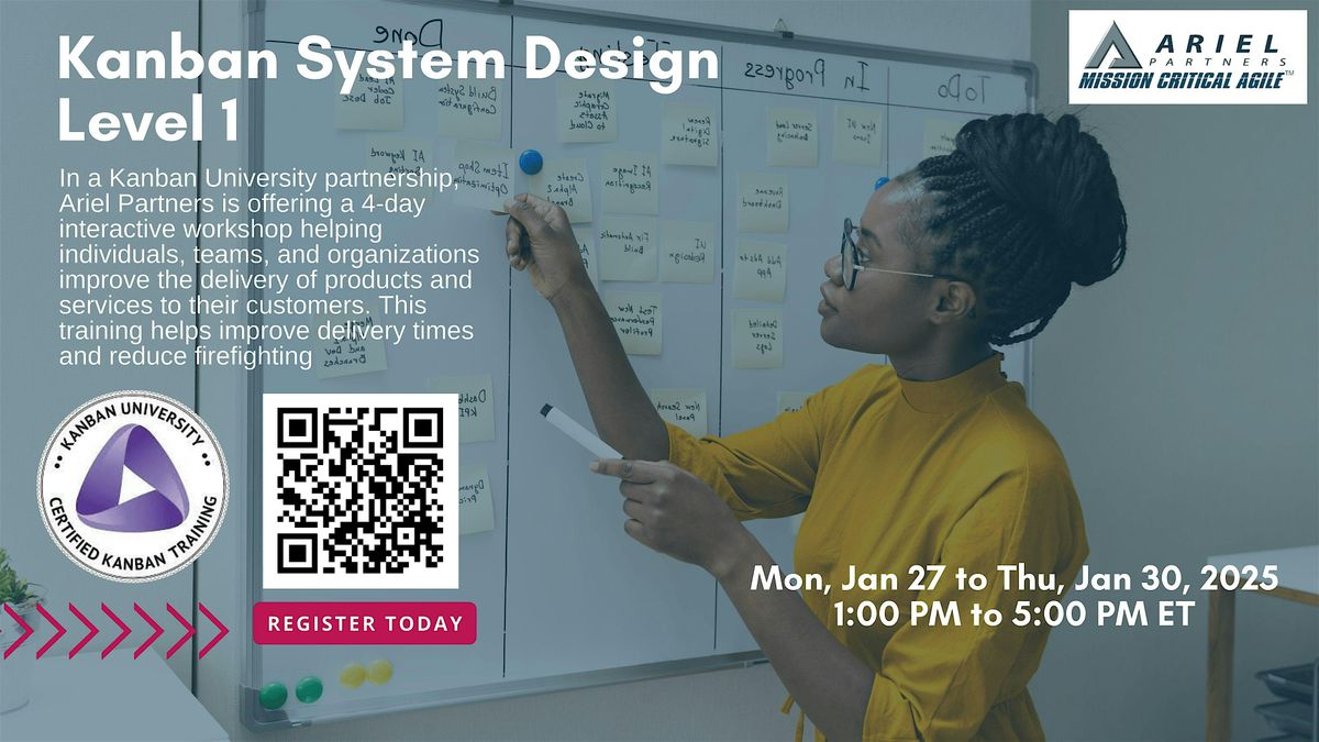 Kanban System Design (KSD) 4-DAY Online Training - May 5-8, 2025