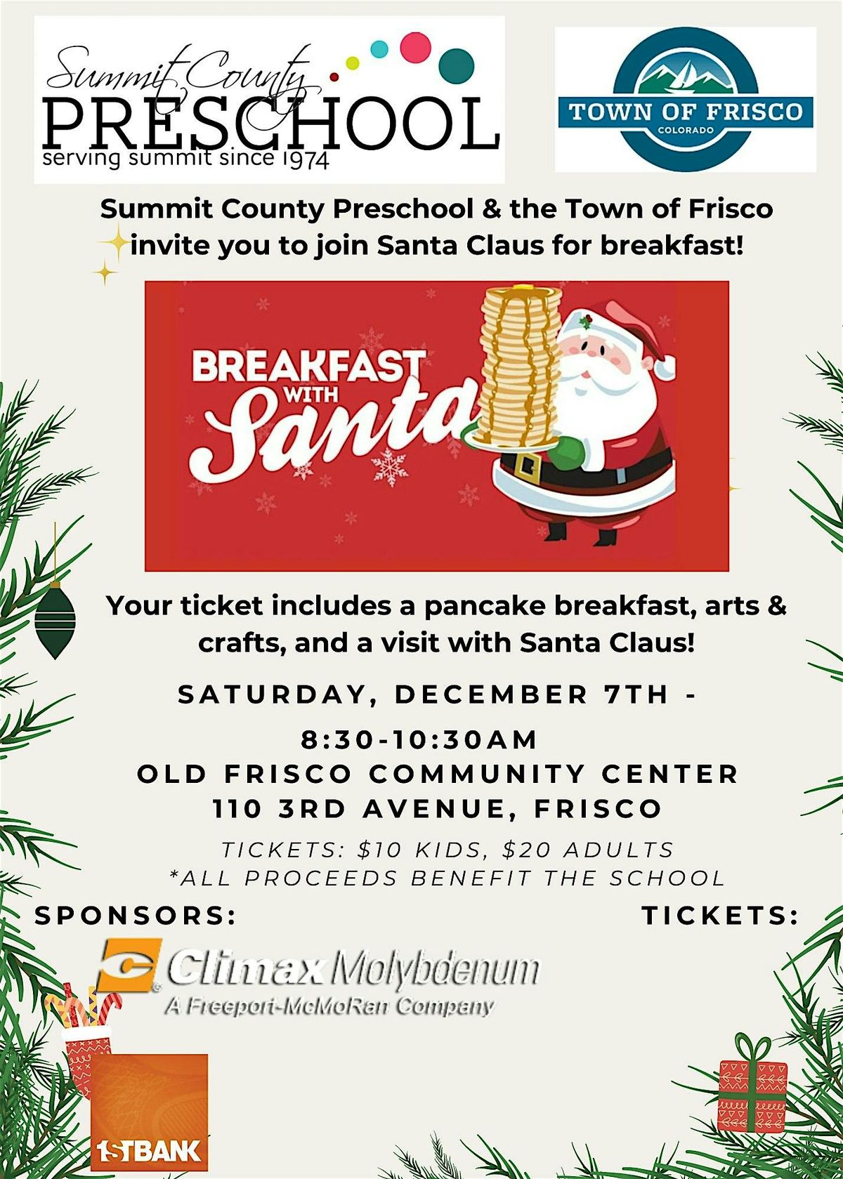 Breakfast with Santa in Frisco