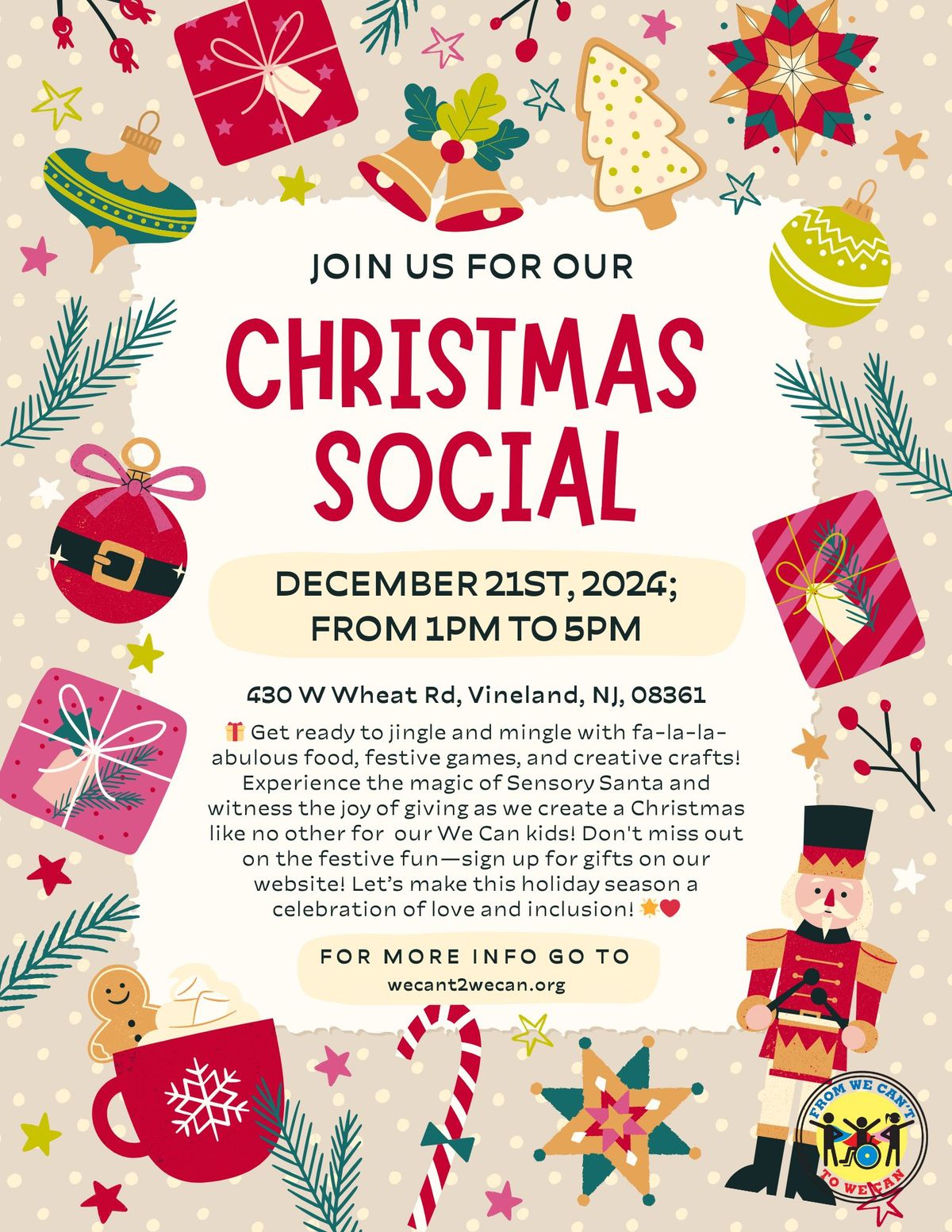 We Can Kids Christmas Social