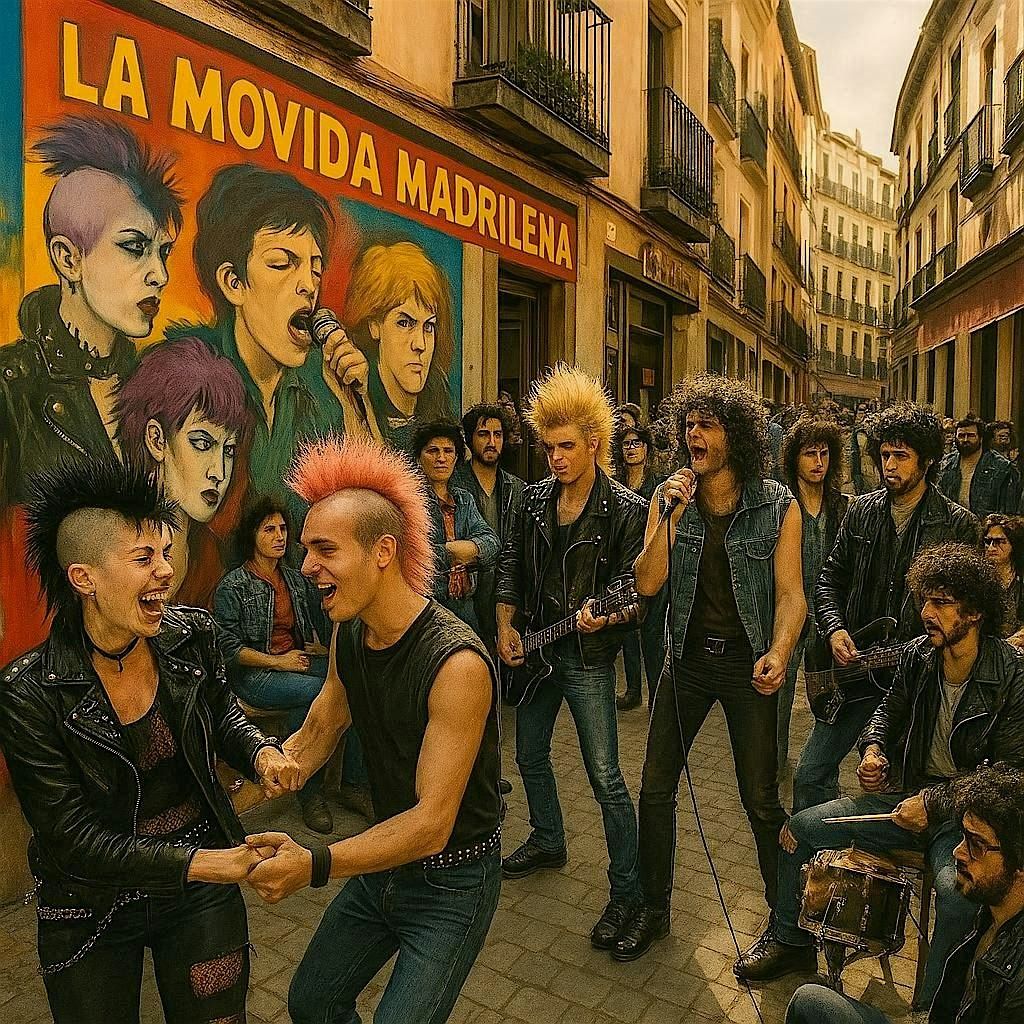 Paseo por el Madrid de la Movida I: Luces, ritmo y libertad en los a\u00f1os 80.