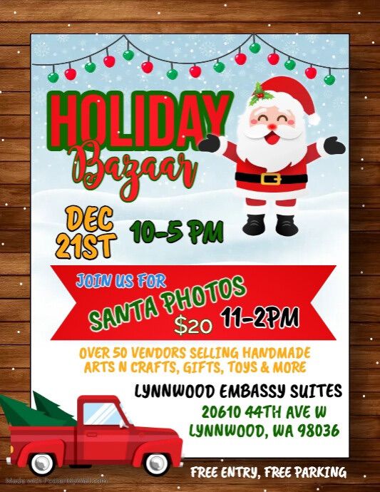 Holiday Bazaar & Santa Photos 