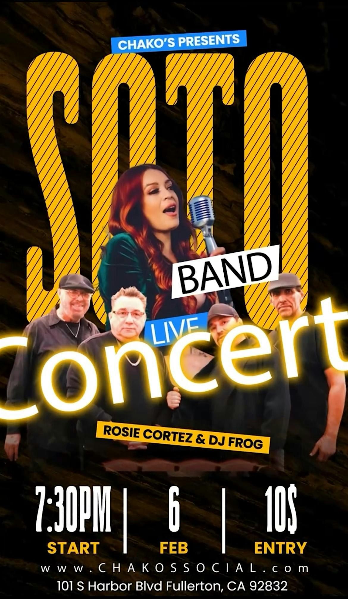 Soto Band Live: Rosie Cortez & DJ Frog - Funk, Latin, R&B, Dance & More