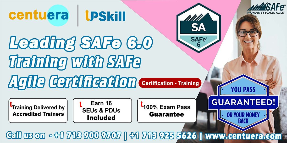 Leading SAFe 6.0 Training with SAFe Agile Certification in Philadelphia, PA