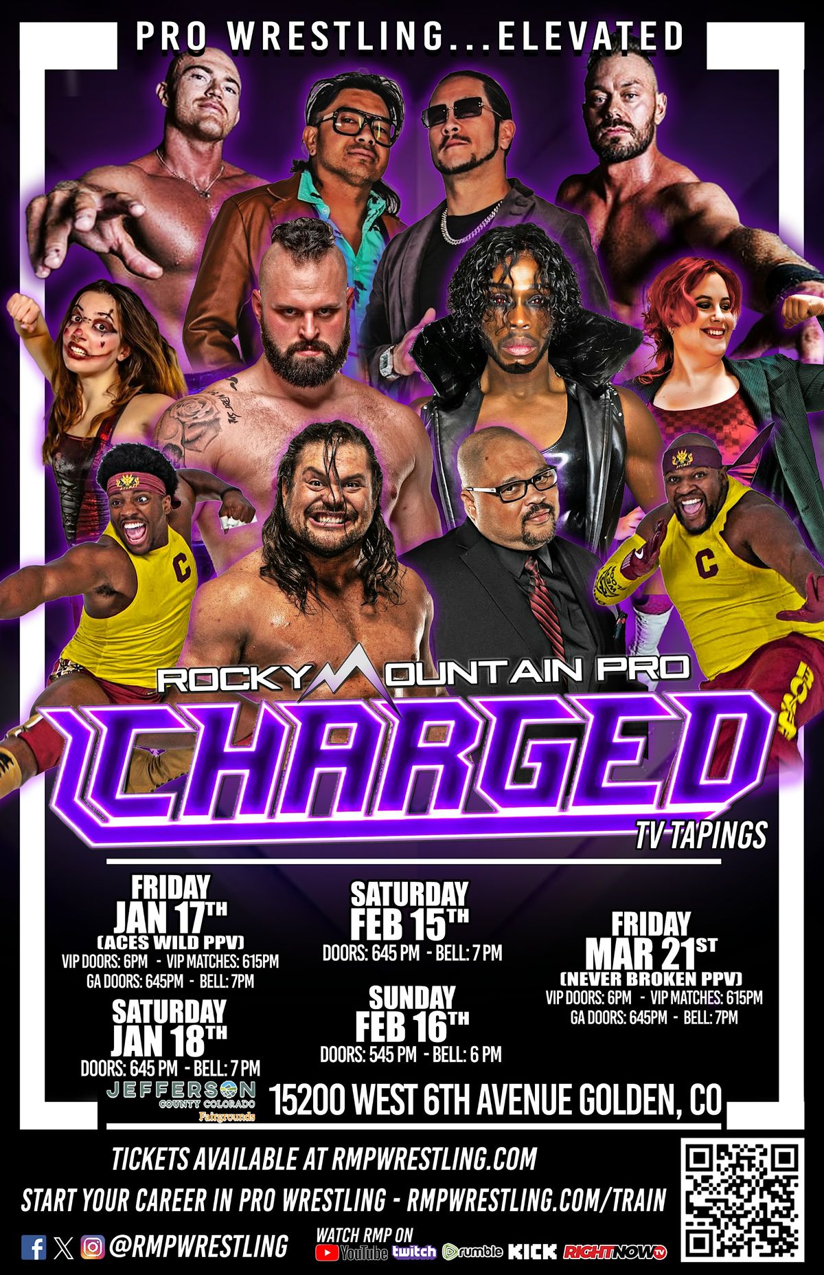 RMP ACES WILD Friday PLUS Charged TV Taping Saturday!