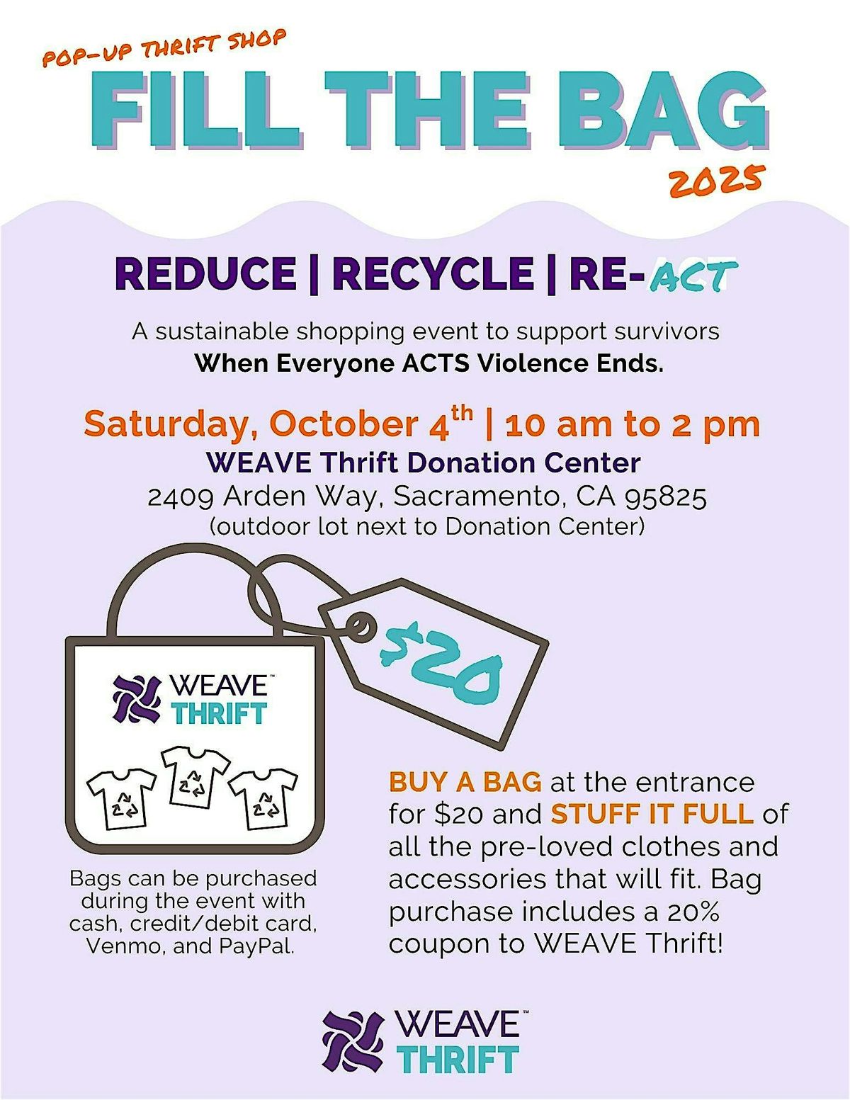 WEAVE Thrift's Fill the Bag