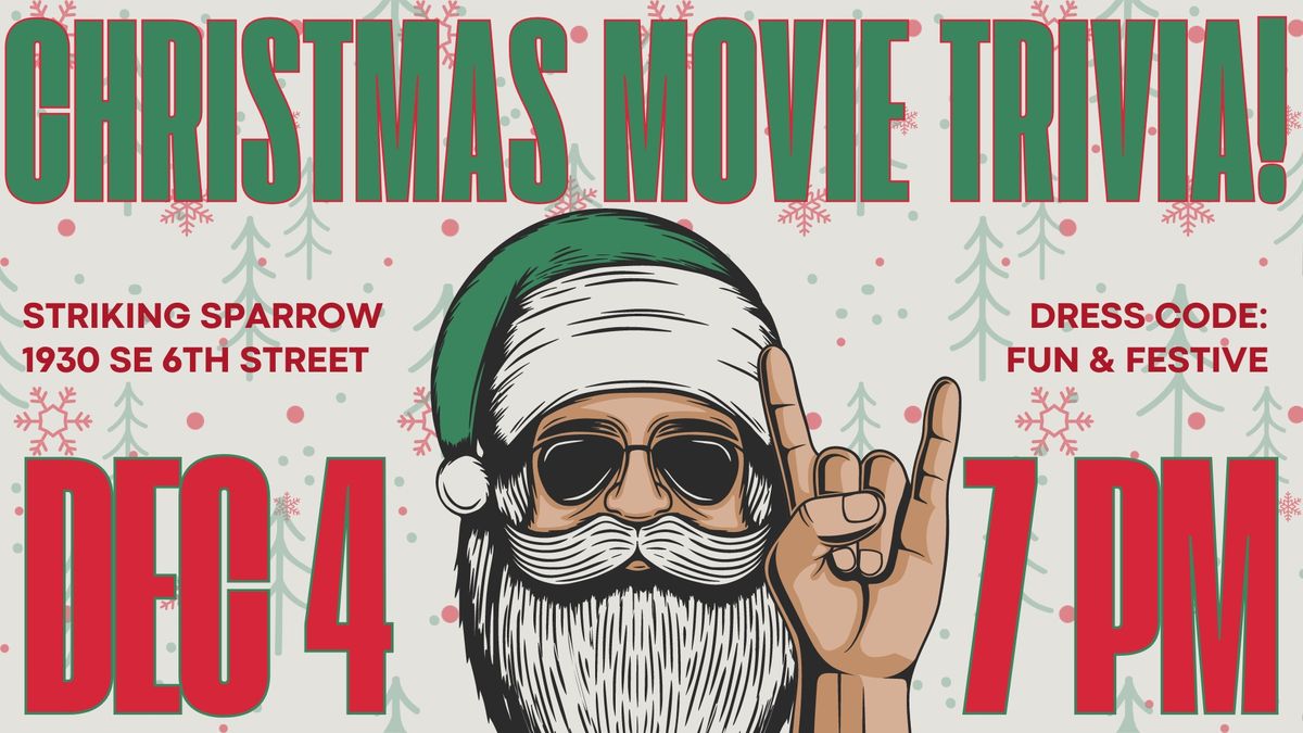 Christmas Movie Trivia at Striking Sparrow