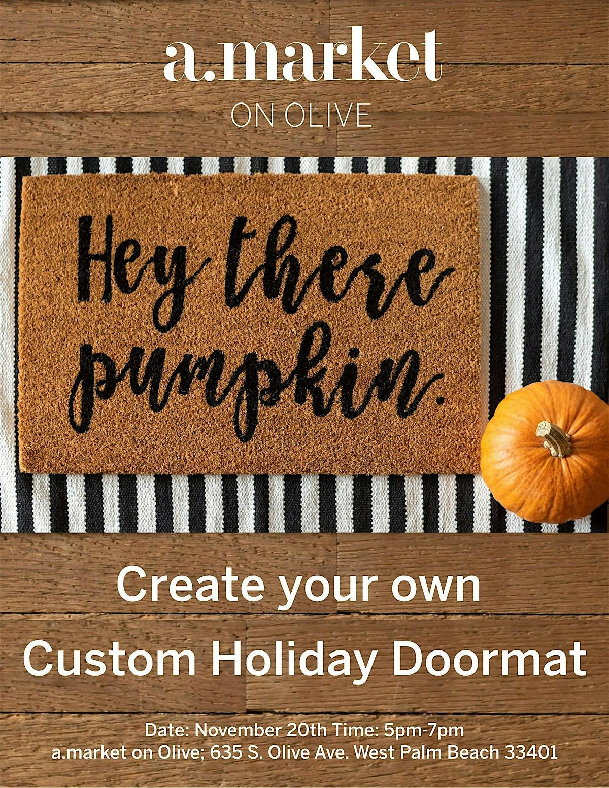 Holiday Mat Making Class