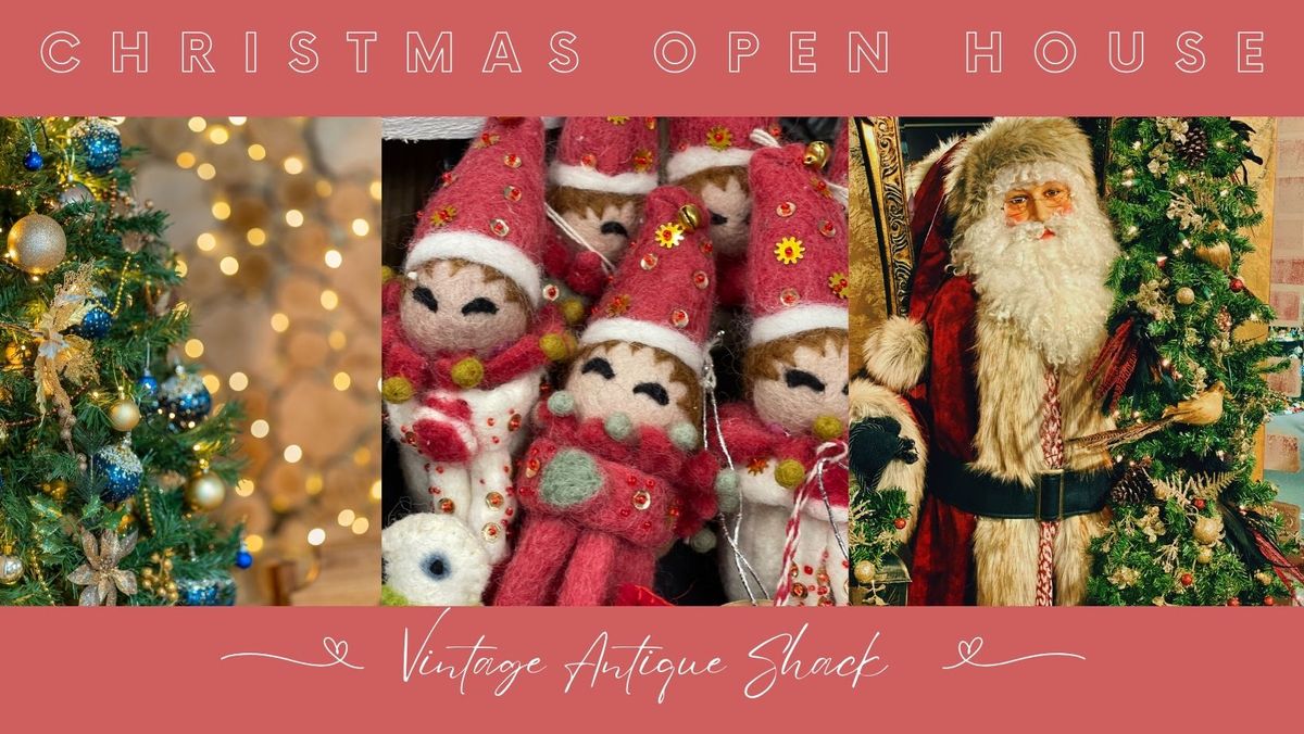 Vintage Antique Shack Christmas Open House