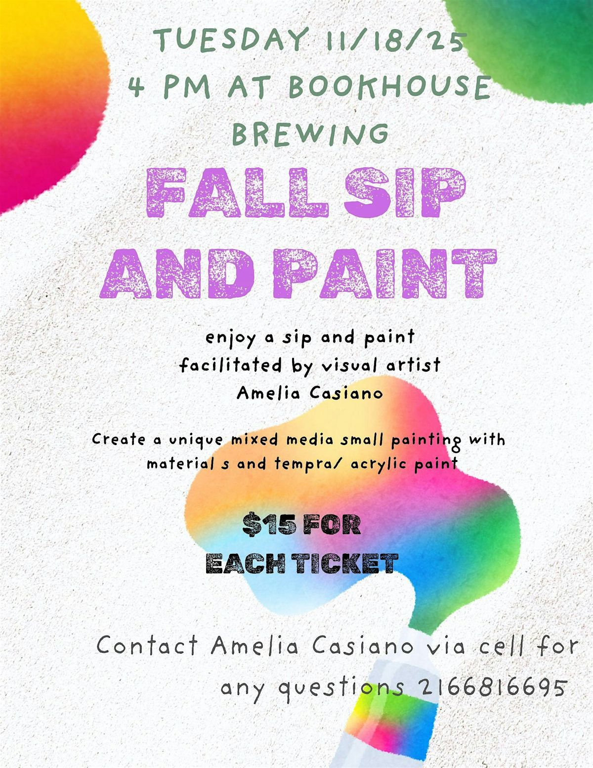 Fall Sip and Paint