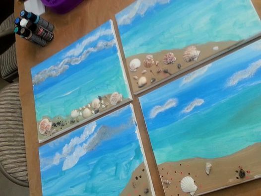 Mini Makers Beachscape $15, ART Your Heart Out Creations and 