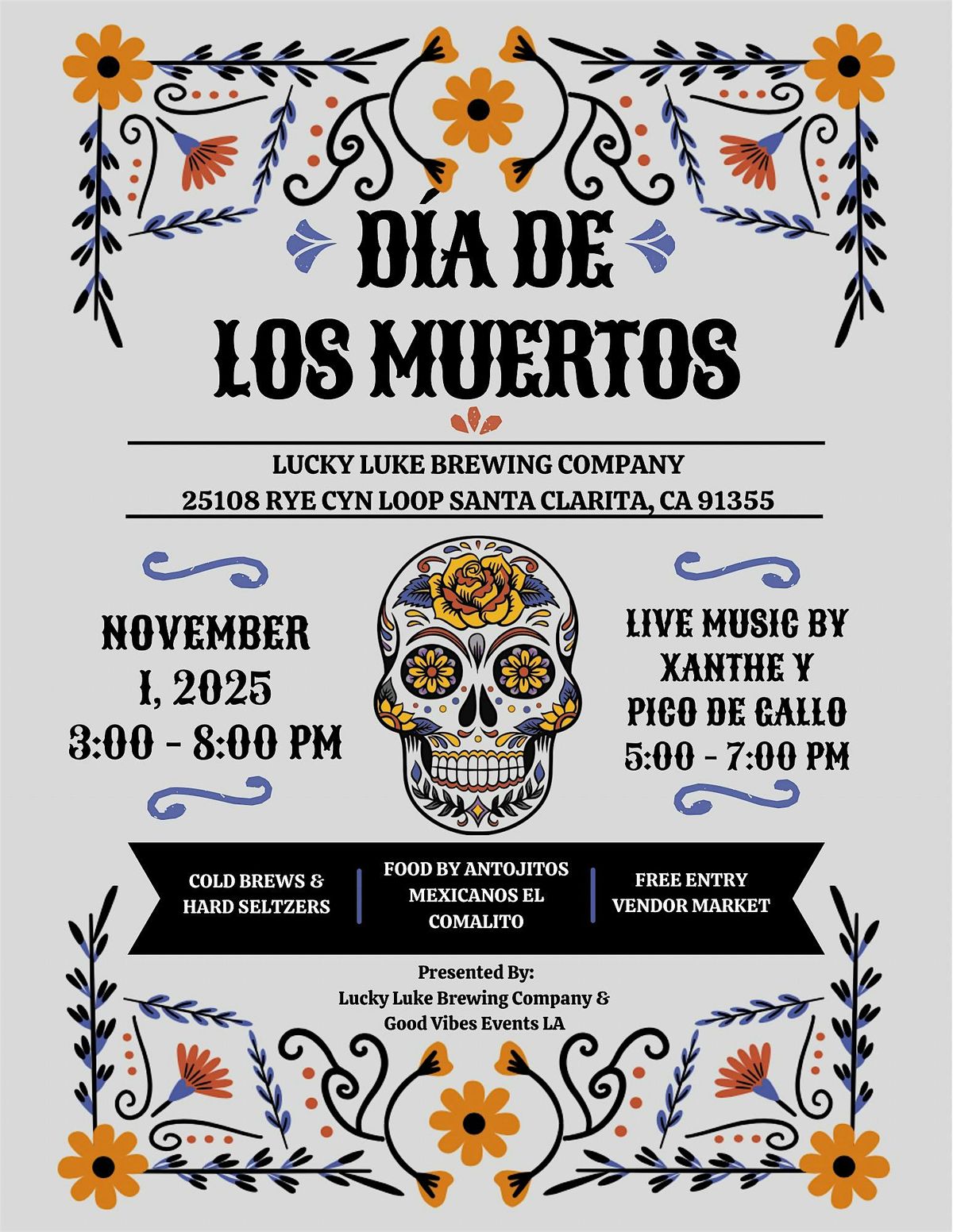 Dia de Los Muertos at Lucky Luke Brewing in Santa Clarita!
