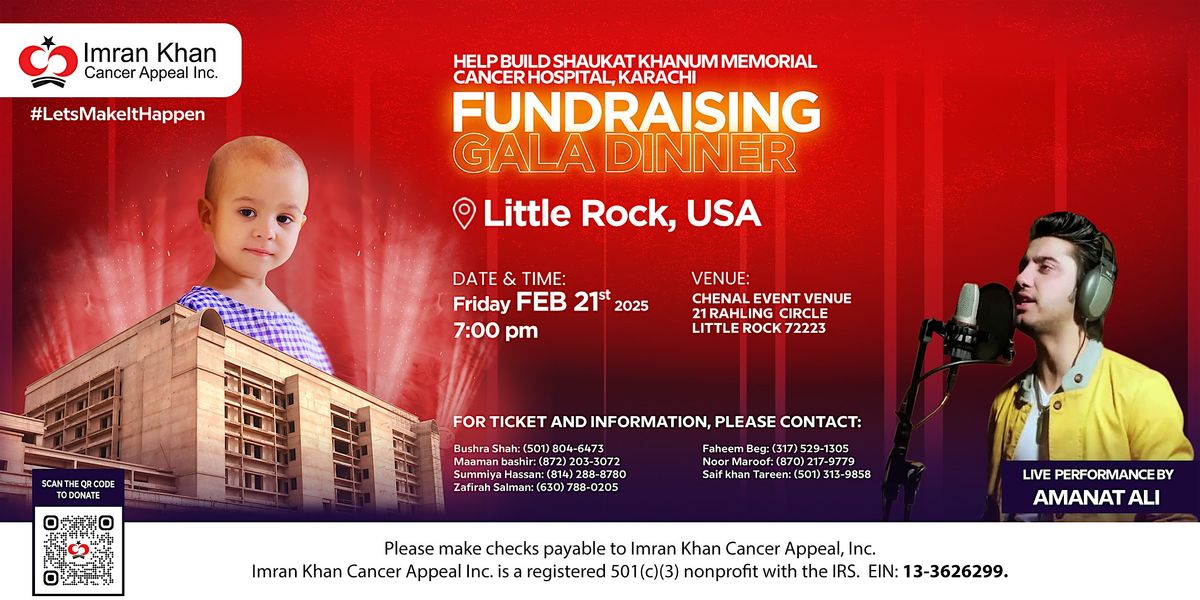 Shaukat Khanum Fundraising Gala Dinner in Little Rock, USA