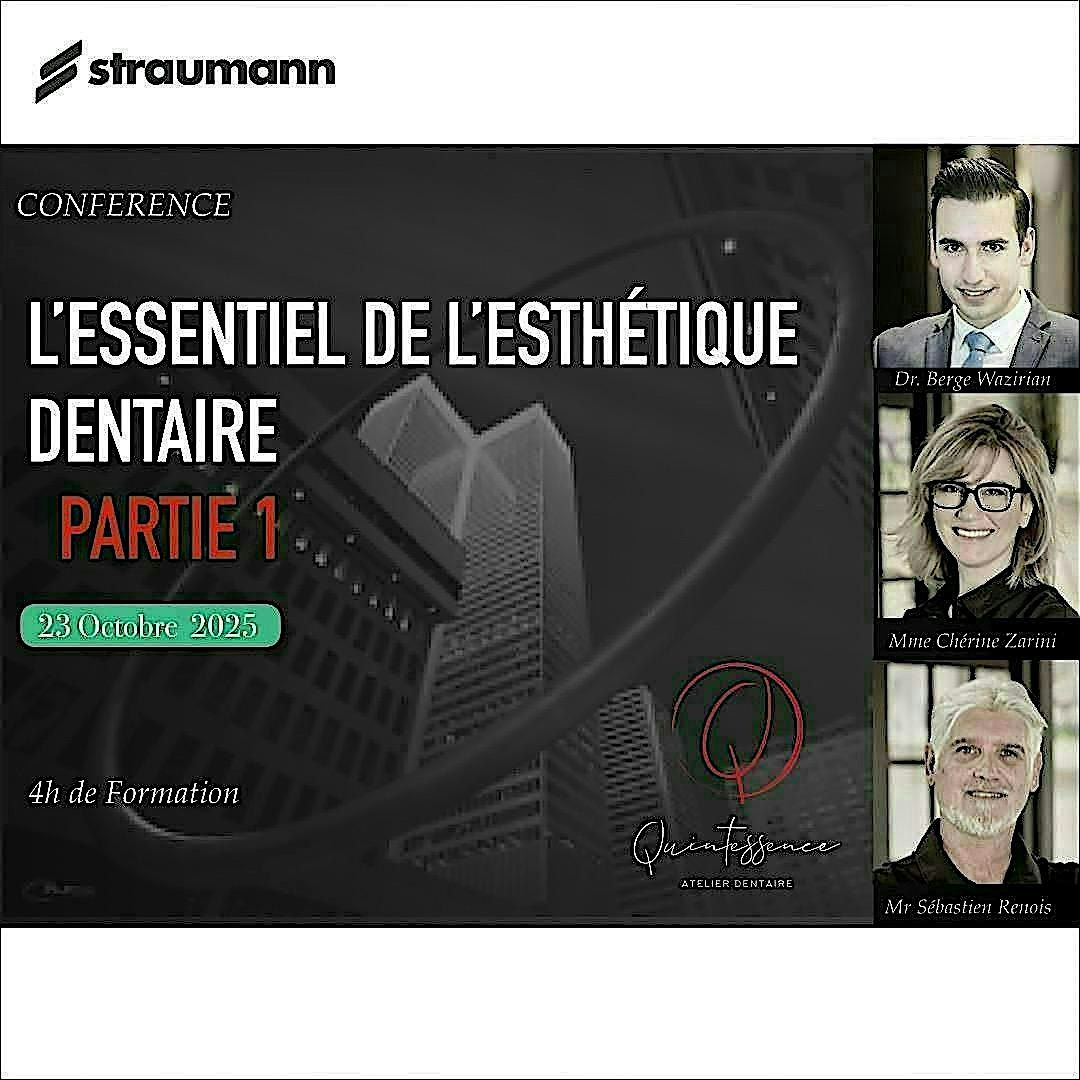 L\u2019ESSENTIEL DE L\u2019ESTH\u00c9TIQUE DENTAIRE -\u00a0  PARTIE 1