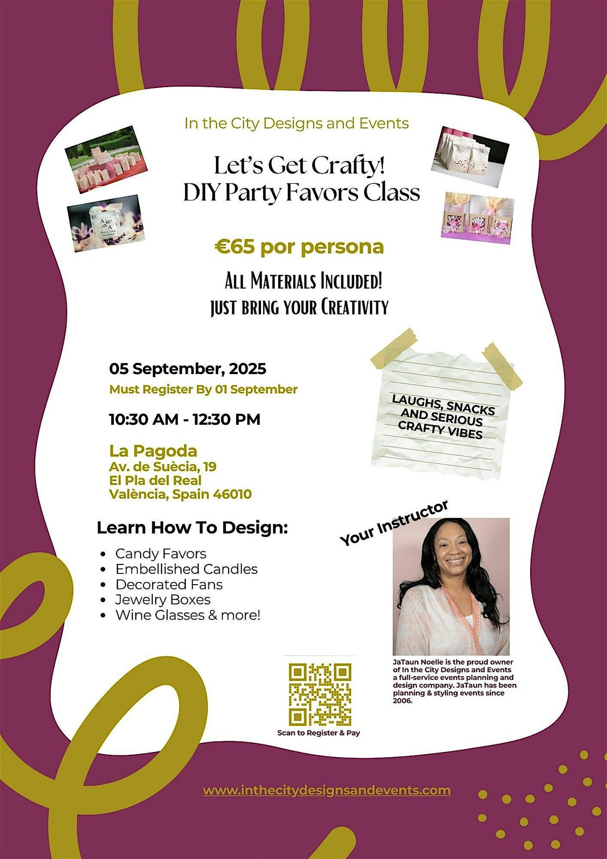 Let's Get Crafty! DIY Party Favors Class