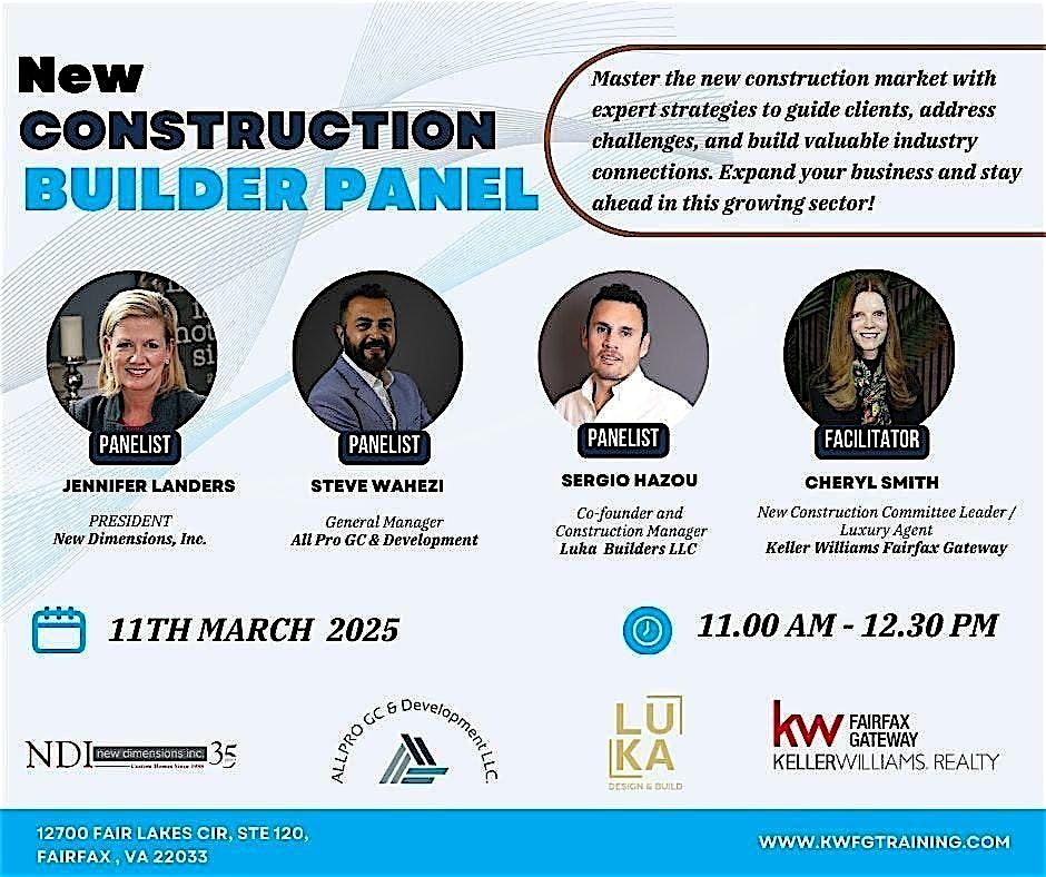 New Construction Builder Panel