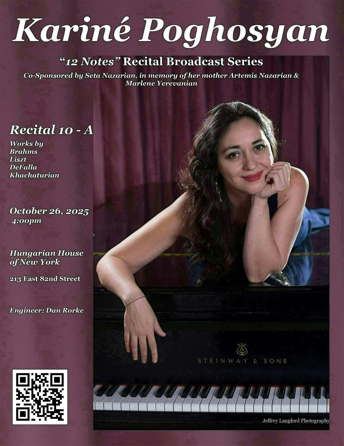 "12 Notes" Series: Recital 10 -A