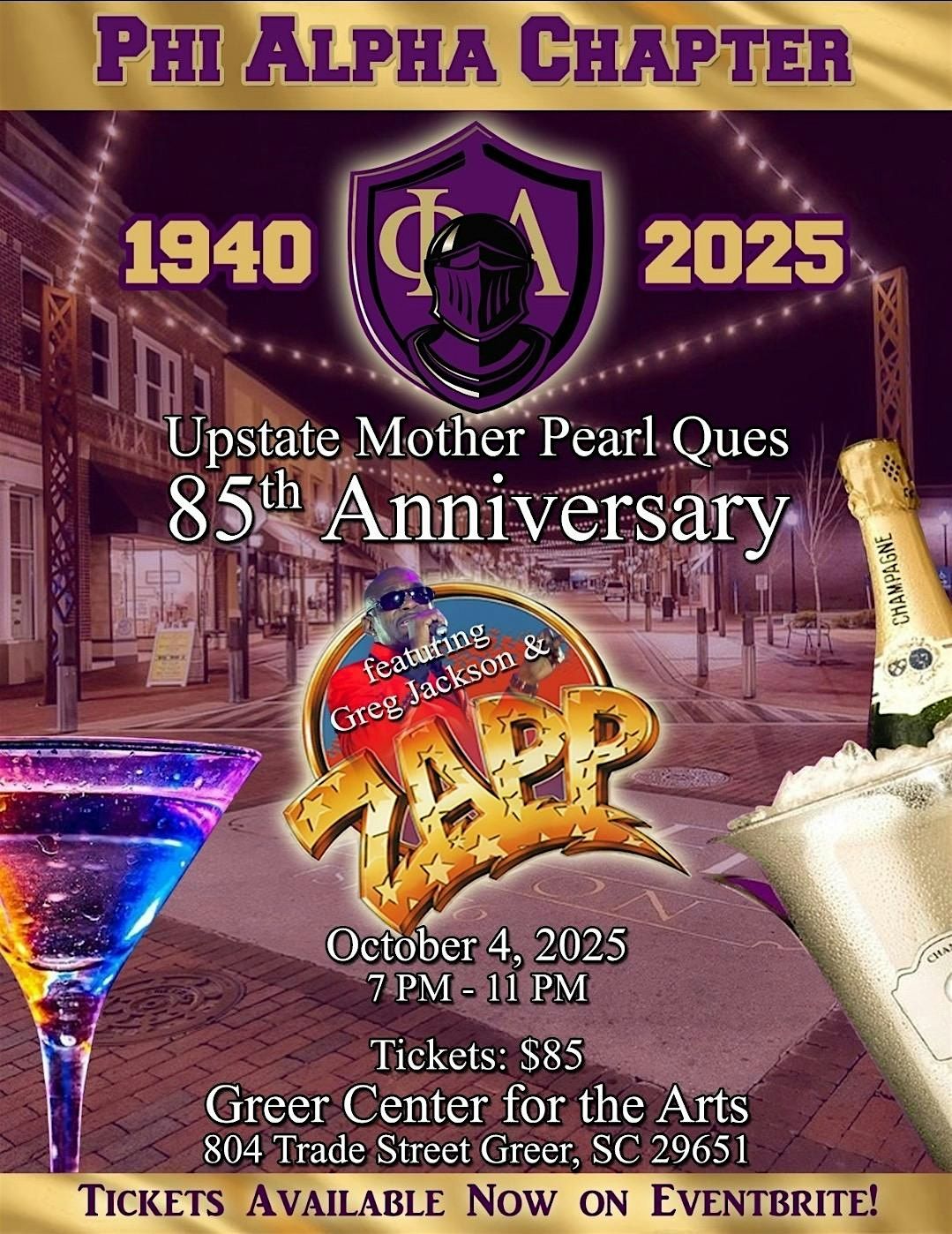 Phi Alpha Chapter 85 Anniversary Gala - Featuring Zapp