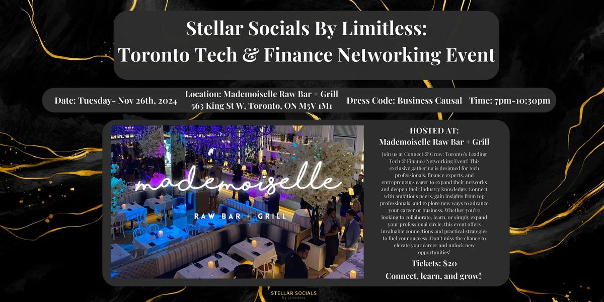 Toronto Tech & Finance Networking Event