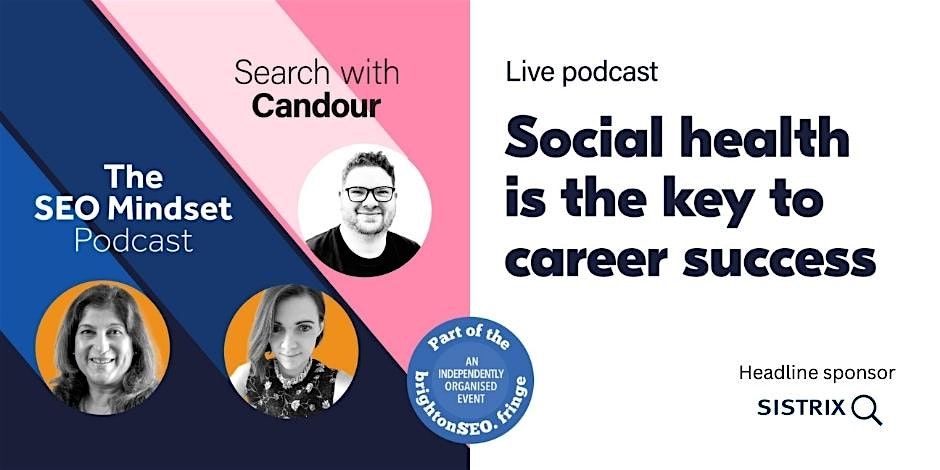 Social health is the key to  career success (free food and drinks)