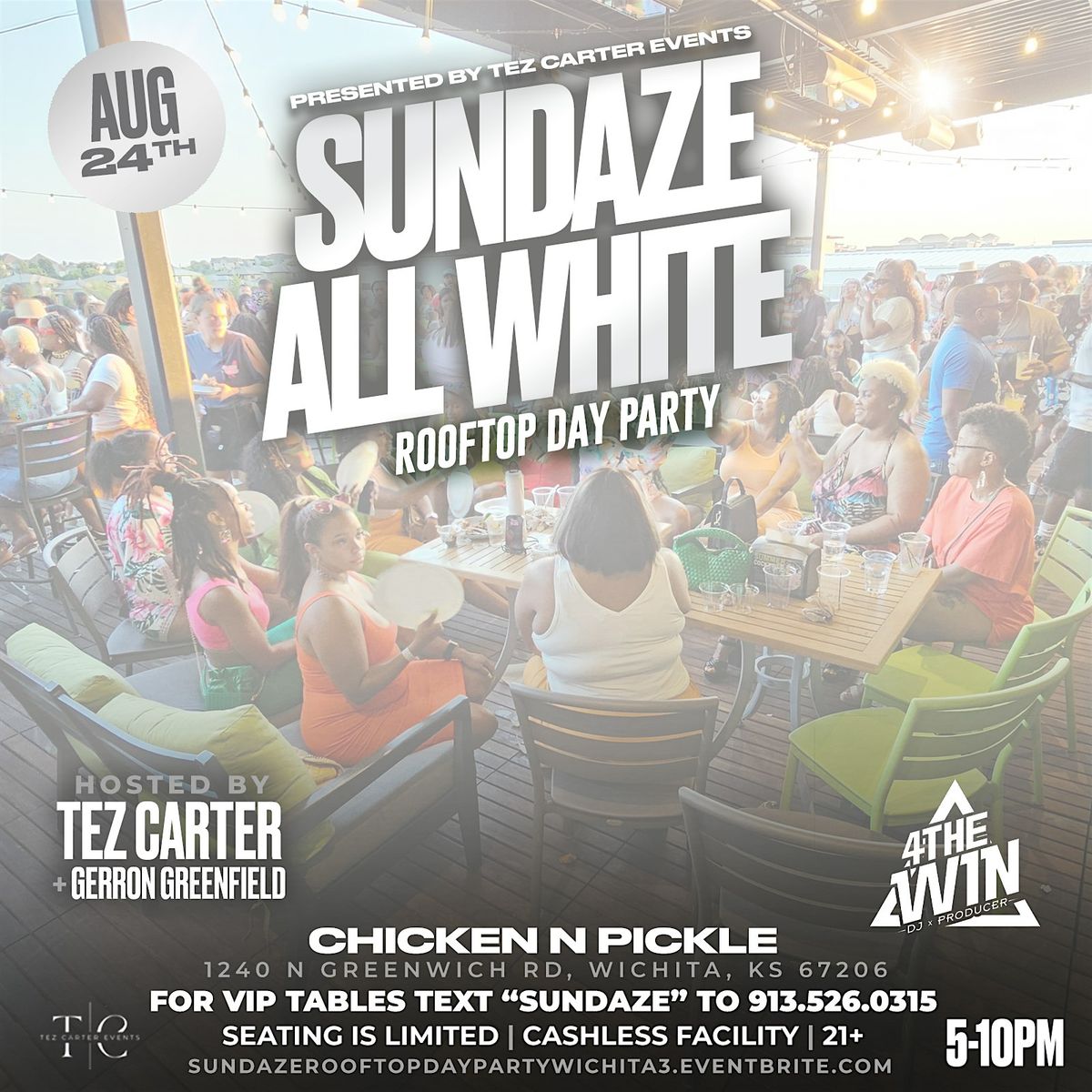 Sundaze: All White Rooftop Day Party- Wichita