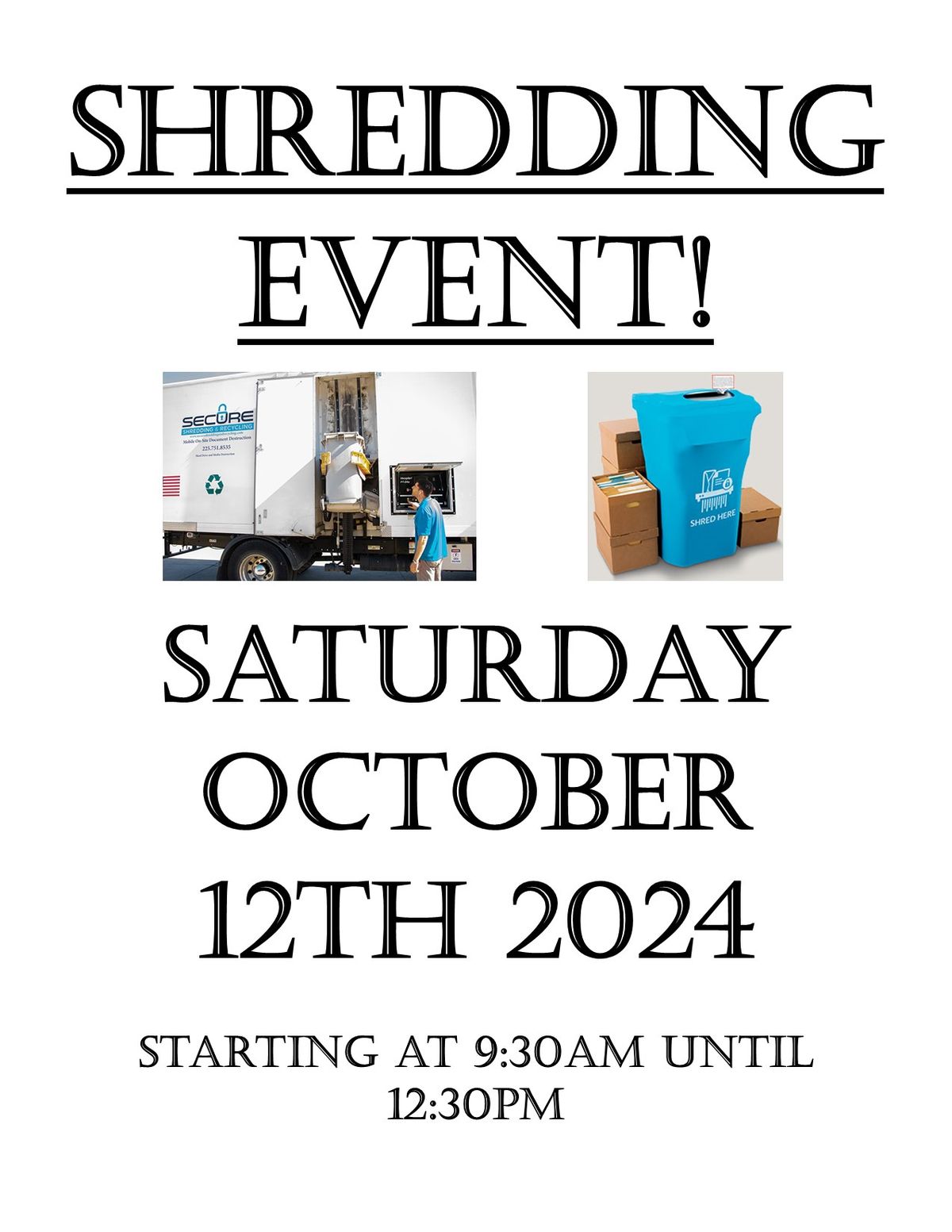 Shredding Event