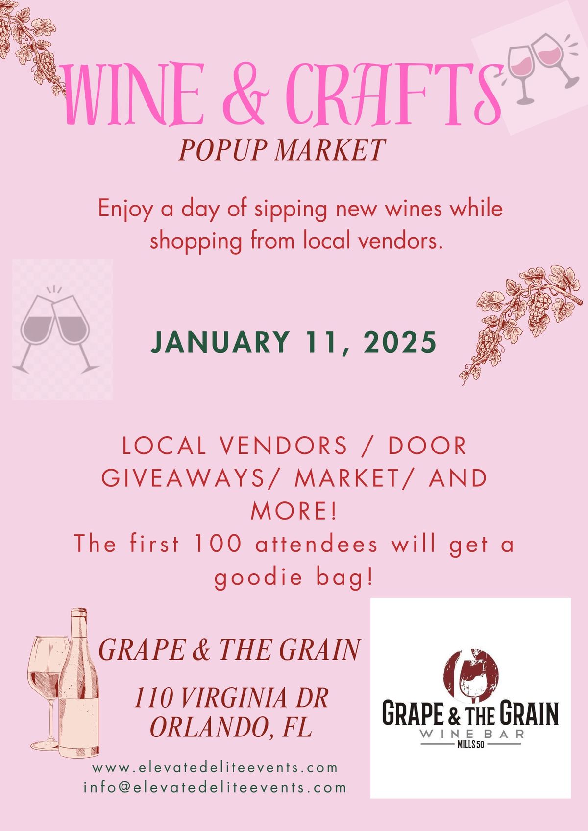 Wine & Crafts Pop-up Market 