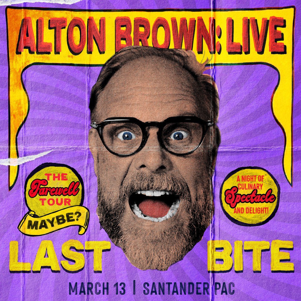 Alton Brown at Santander Performing Arts Center