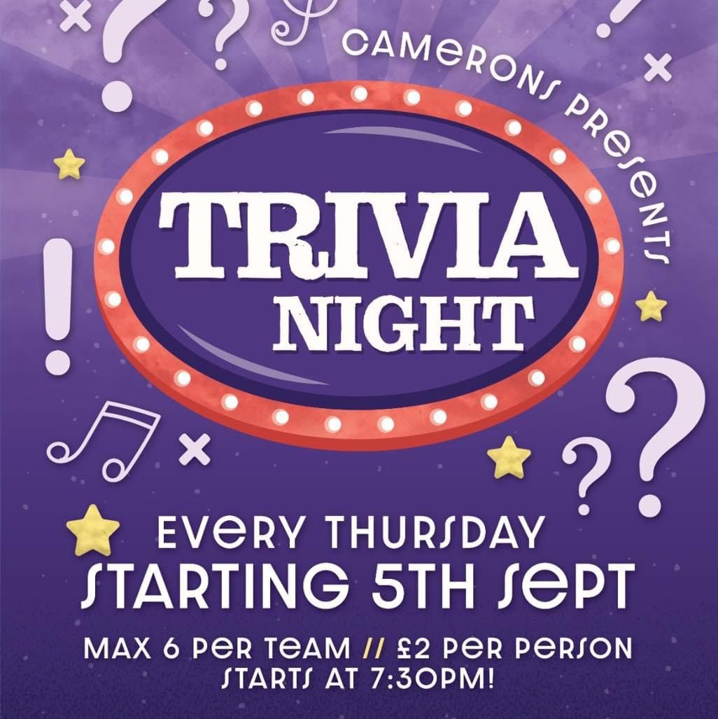 Cameron\u2019s Thursday Night Quiz